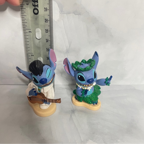 Disney LILO & Stitch with Elvis Stitch Hula PVC Figure Cake Topper Disney Store - Picture 6 of 7